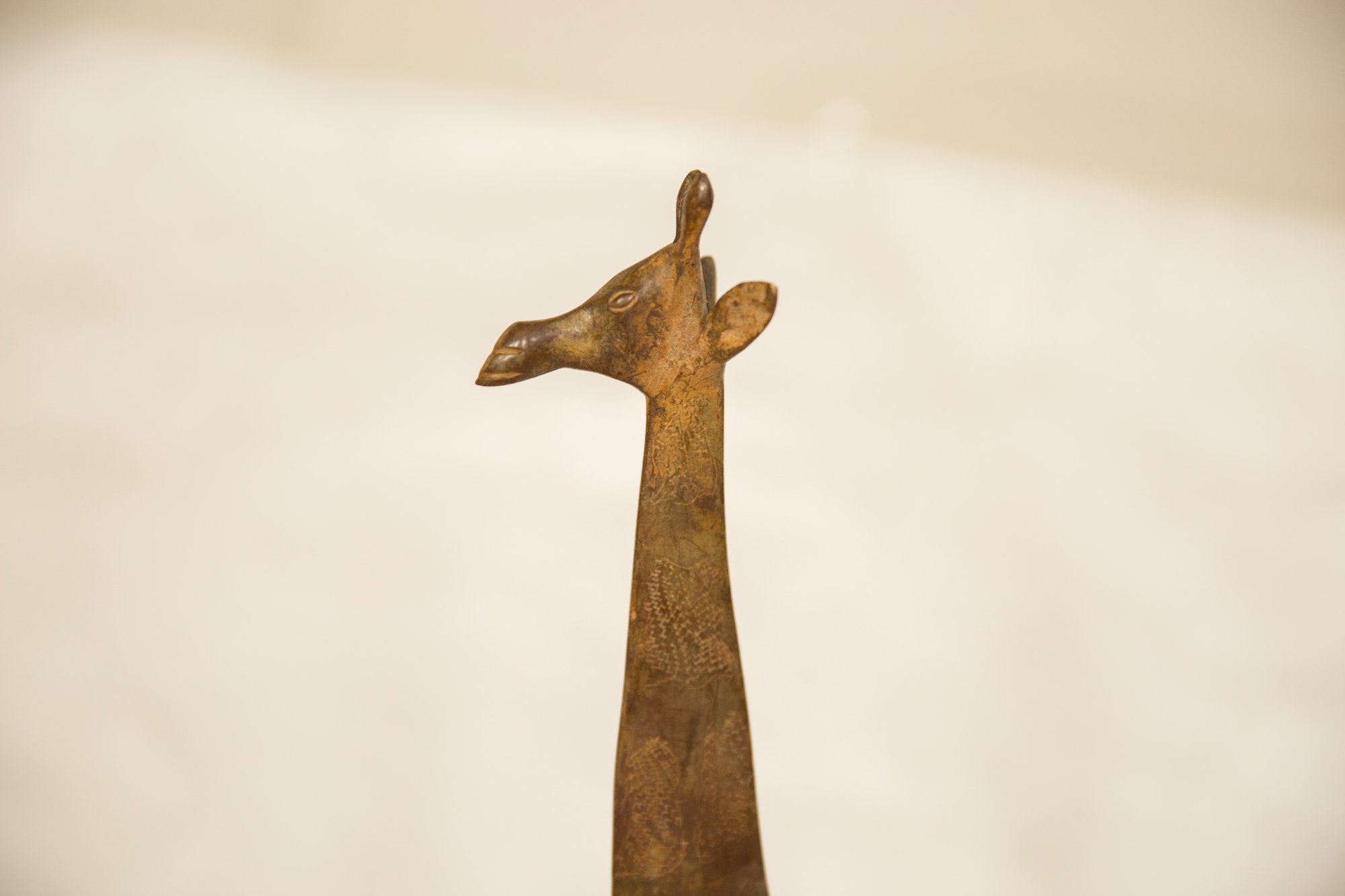 Vintage African Extra Large Copper Giraffe // ONH Item ab00580 Image 1