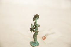 Vintage African Oxidized Copper Male Farmer // ONH Item ab00590 Image 1