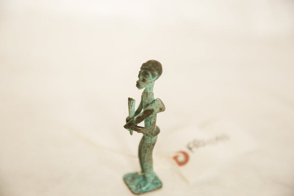 Vintage African Oxidized Copper Male Farmer // ONH Item ab00590 Image 1