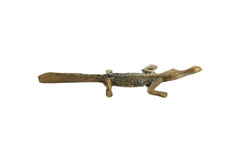 Vintage African Bronze Black Backed Crocodiles // ONH Item ab00599