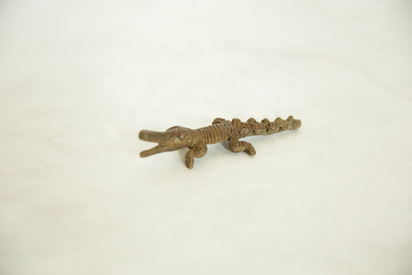 Vintage African Bronze Alligator // ONH Item ab00601 Image 1
