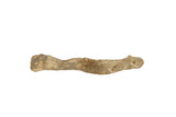 Vintage African Bronze Eel sculpture with a rustic, handmade texture and aged patina.