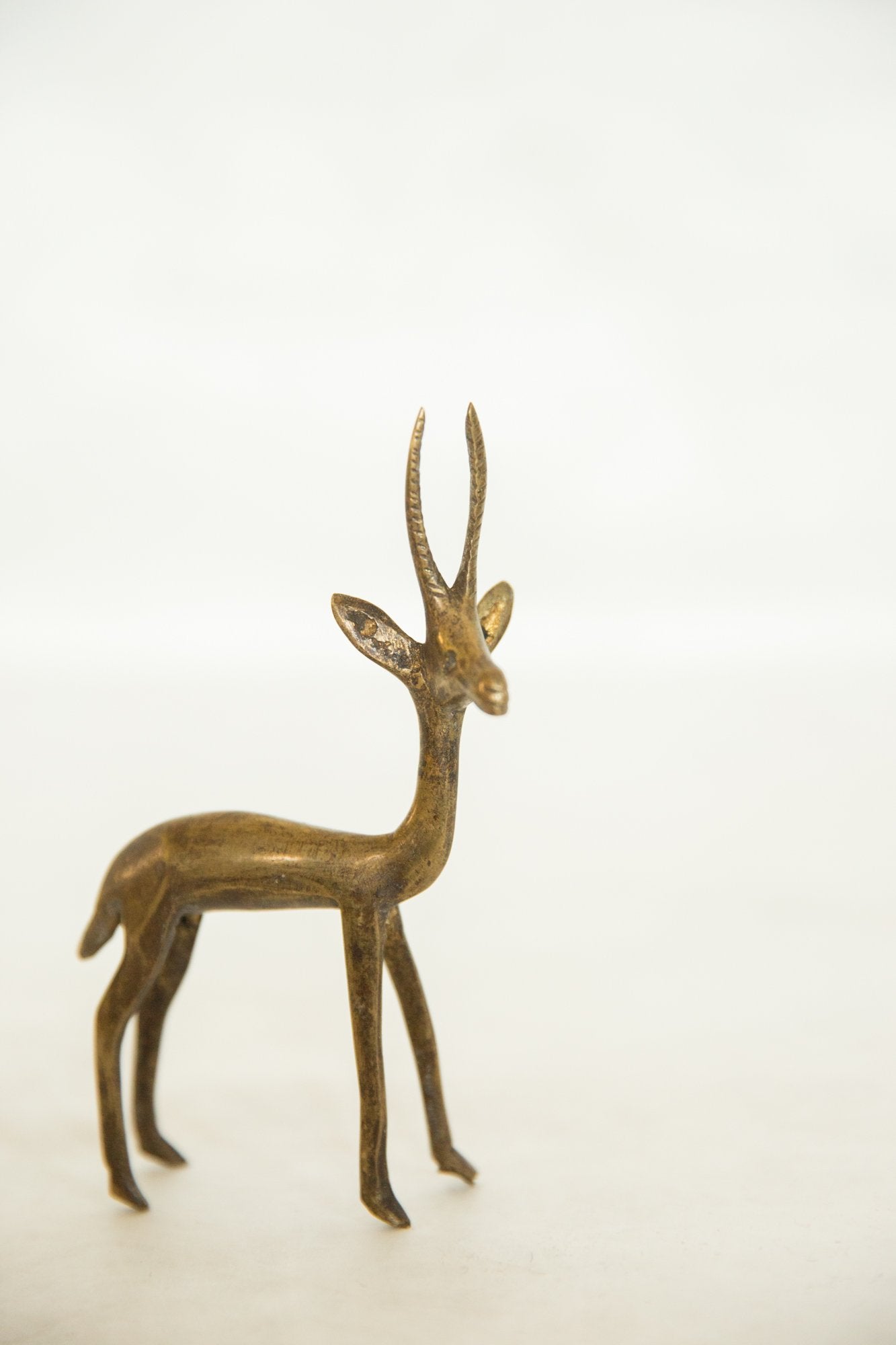 Vintage African Bronze Gazelle // ONH Item ab00609 Image 1