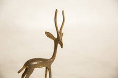 Vintage African Bronze Right Facing Alert Gazelle // ONH Item ab00610 Image 1