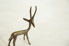 Vintage African Bronze Right Facing Alert Gazelle // ONH Item ab00612 Image 2