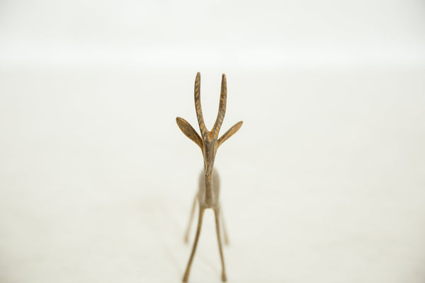 Vintage African Bronze Forward Facing Gazelle // ONH Item ab00614 Image 2
