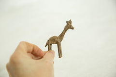 Vintage African Bronze Textured Giraffe // ONH Item ab00616 Image 2