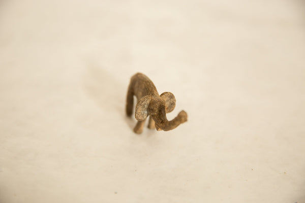 Vintage African Bronze Textured Elephant // ONH Item ab00618 Image 3
