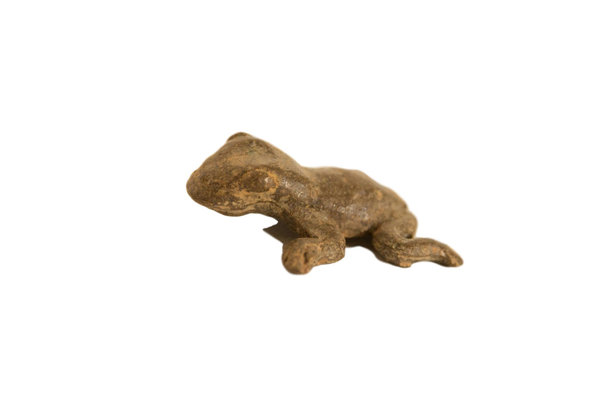Vintage African Bronze Frog // ONH Item ab00619
