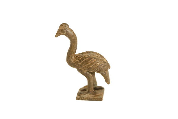 Vintage African Bronze Ostrich // ONH Item ab00620