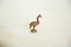 Vintage African Bronze Ostrich // ONH Item ab00620 Image 2