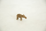 Vintage African Bronze Hippopotamus with characteristic aged bronze and handmade texture.