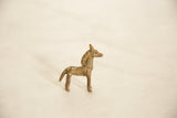 Textured head and sculpted mane of the vintage African bronze horse collectible.