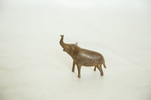 Vintage African Speckled Mixed Metal Elephant // ONH Item ab00628 Image 1