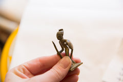 Vintage African Small Bronze Soldier // ONH Item ab00637 Image 1