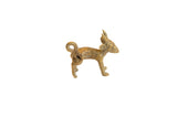 Vintage handmade African bronze impala pendant with a rustic texture and aged patina.