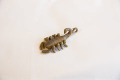 Vintage African Medium Dark Bronze Scorpion Pendant // ONH Item ab00648 Image 1