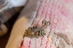 Vintage African Medium Dark Bronze Scorpion Pendant // ONH Item ab00648 Image 4