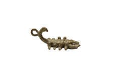Vintage African Oxidized Bronze Scorpion Pendant // ONH Item ab00649