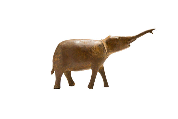 Vintage African Large Bronze Elephant // ONH Item ab00673