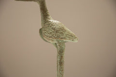 Vintage African Large Oxidized Bronze Stork // ONH Item ab00675 Image 2