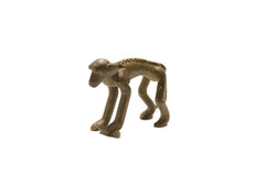 Vintage African Bronze Monkey with Banana in Left Hand // ONH Item ab00678