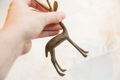 Vintage African Bronze Straight Horned Left Facing Gazelle // ONH Item ab00697 Image 5
