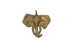 Vintage African Elephant Head Pendant // ONH Item ab00711