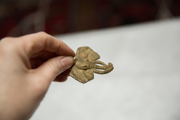 Vintage African Elephant Head Pendant // ONH Item ab00711 Image 2
