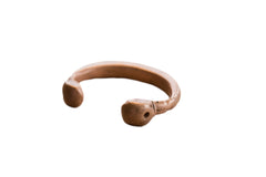 Antique African Copper Double Snake Head Bracelet // ONH Item ab00713