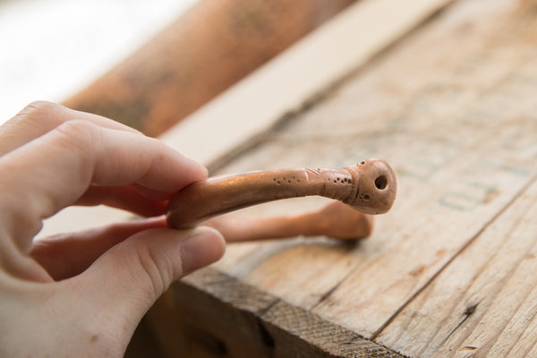 Antique African Copper Double Snake Head Bracelet // ONH Item ab00713 Image 1