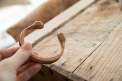 Antique African Copper Double Snake Head Bracelet // ONH Item ab00713 Image 2