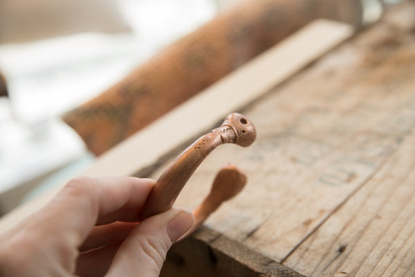 Antique African Copper Double Snake Head Bracelet // ONH Item ab00713 Image 3