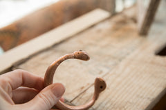 Antique African Copper Double Snake Head Bracelet // ONH Item ab00713 Image 6