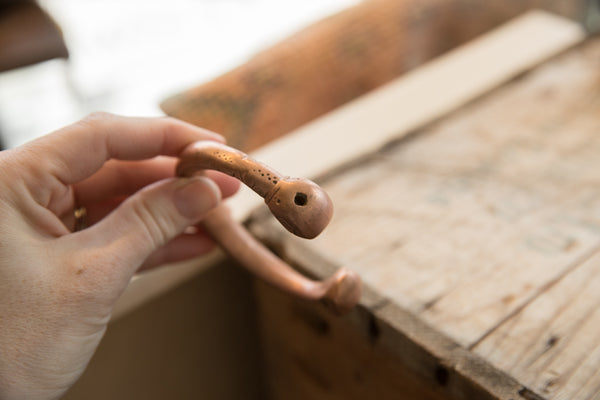 Antique African Copper Double Snake Head Bracelet // ONH Item ab00713 Image 7