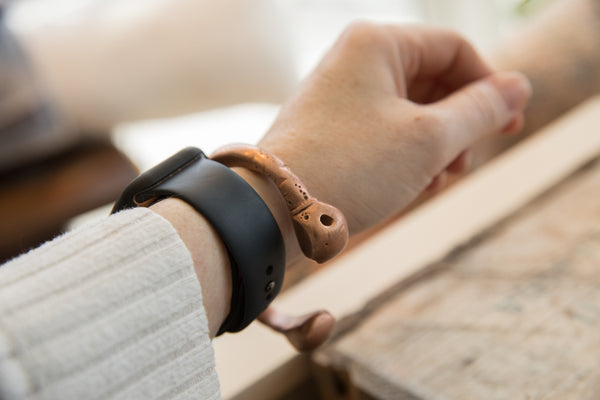 Antique African Copper Double Snake Head Bracelet // ONH Item ab00713 Image 8