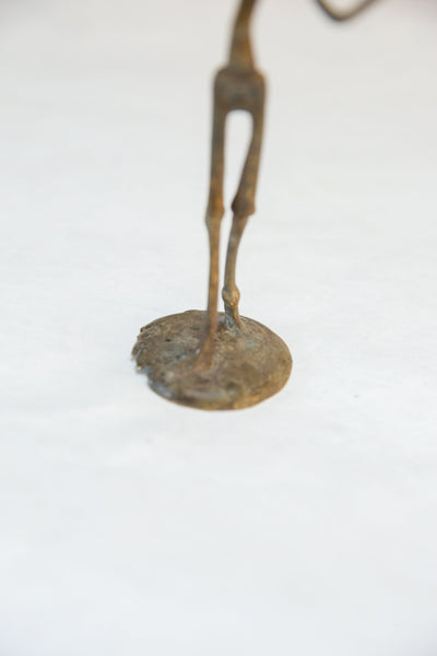 Vintage African Bronze Musician Statue // ONH Item ab00724 Image 6