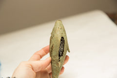 Vintage African Oxidized Bronze Mesh Design Fish Large // ONH Item ab00730 Image 3