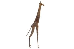 Vintage African Large Light Patina Bronze Giraffe // ONH Item ab00732