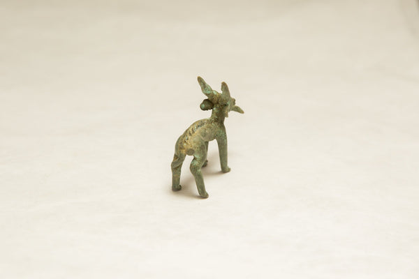 Vintage African Oxidized Impala Eating Leaf // ONH Item ab00748 Image 1