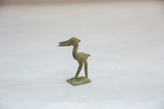 Vintage African Oxidized Bronze Stork // ONH Item ab00753 Image 2