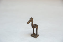 Vintage African Curious Crowned Bird with Nut // ONH Item ab00756 Image 2