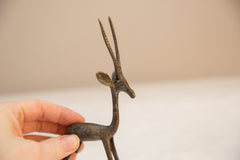 Vintage African Dark Bronze Gazelle // ONH Item ab00760 Image 2