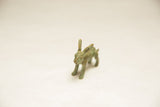 Vintage African hare sculpture showing its rustic handmade details and patina.