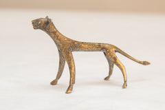 Vintage African Bronze Cheetah // ONH Item ab00766 Image 1