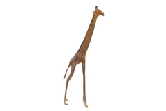 Vintage African Light Patina Bronze Giraffe // ONH Item ab00768