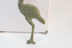 Vintage African Flat Oxidized Stork with Fish // ONH Item ab00771 Image 2