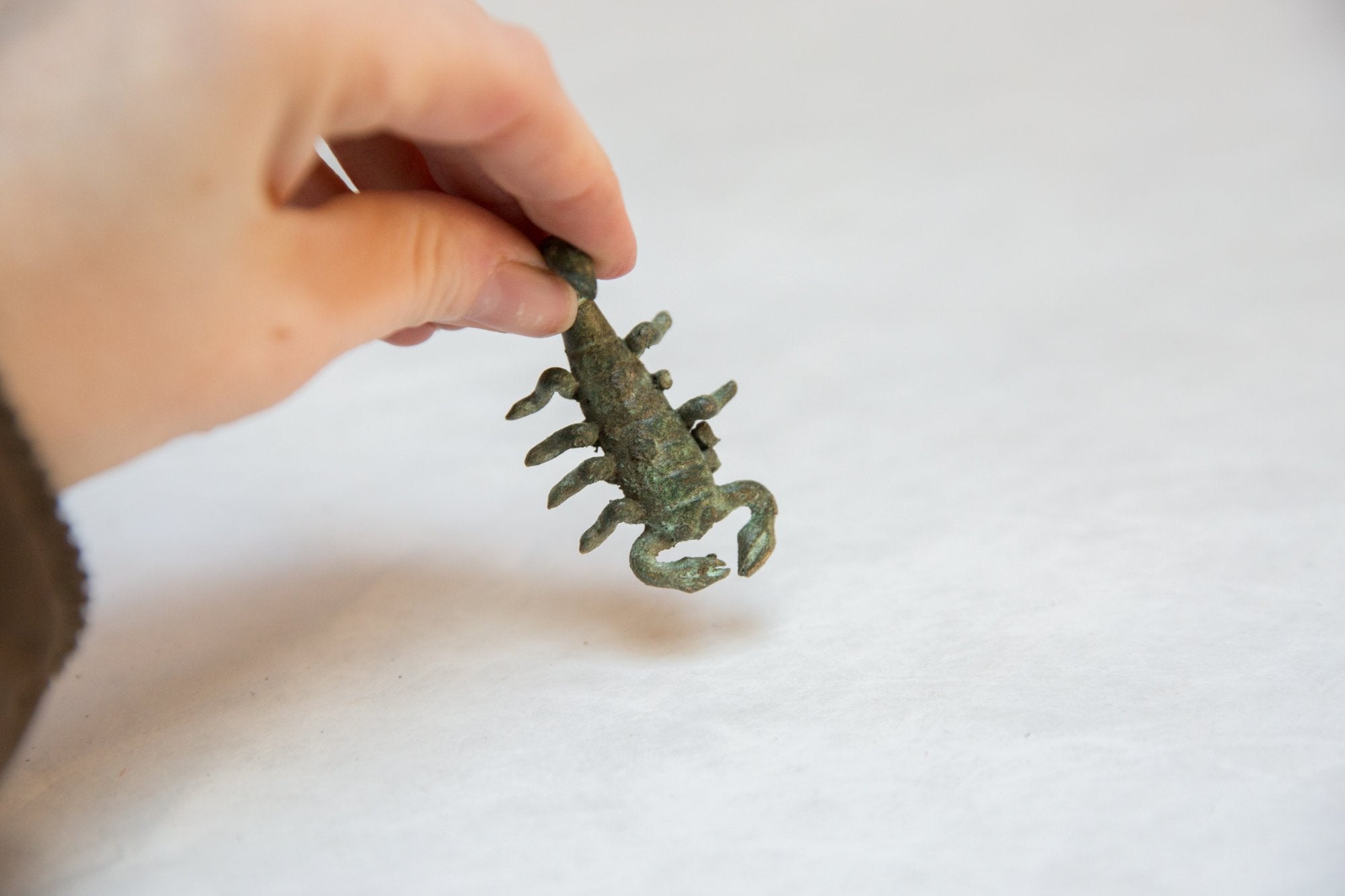 Vintage African Dark Oxidized Bronze Scorpion // ONH Item ab00773 Image 1