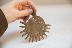 Vintage African Bronze Crocodile Head Medallion // ONH Item ab00777 Image 3