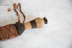 Vintage African Wooden Handle Sheathed Dagger // ONH Item ab00778 Image 2